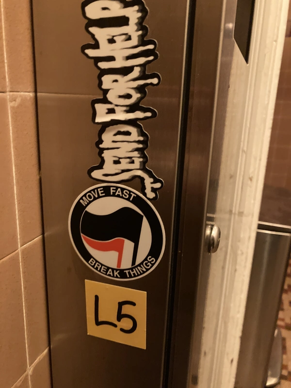 stickers, including L5