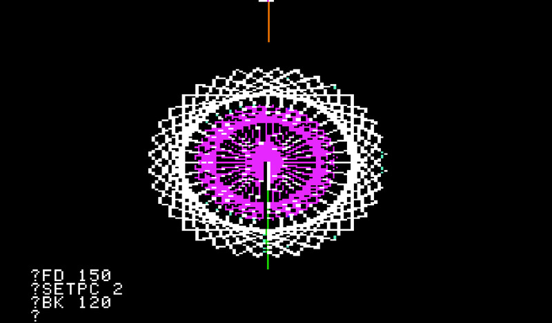 a geometric flower drawn in Apple LOGO a flower drawn in Apple LOGO