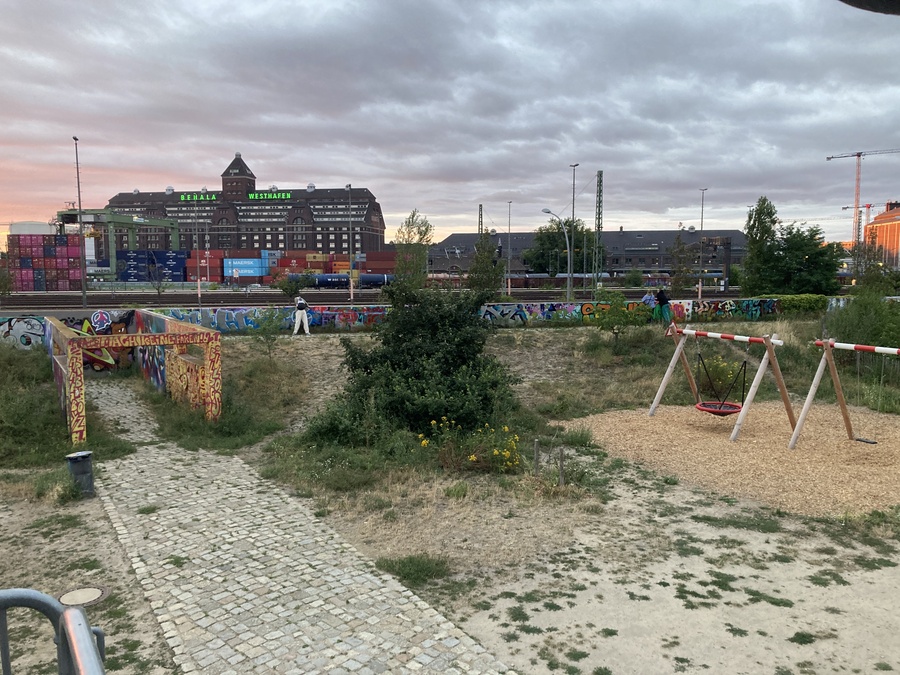 A view of part of the park around ZK/U A view of part of the park around ZK/U