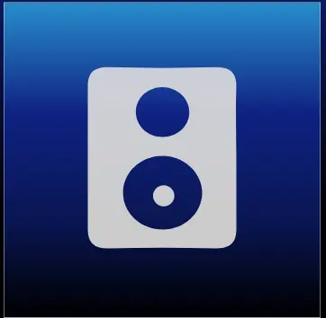 An icon of a speaker, representing sound