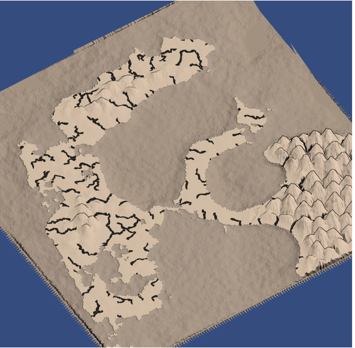 Snowy sandy abstract drawing image