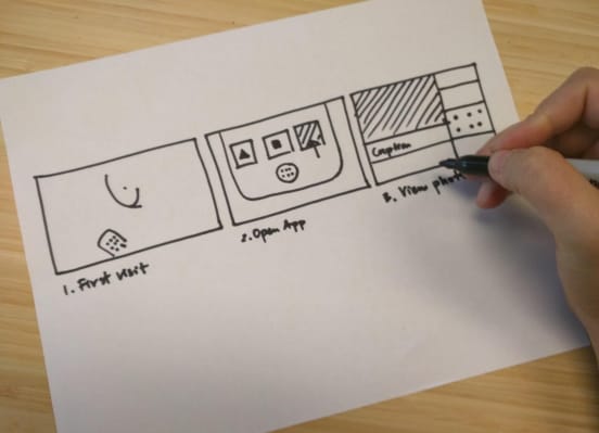 storyboarding an interface