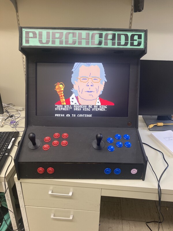 the Purchcade arcade cabinet