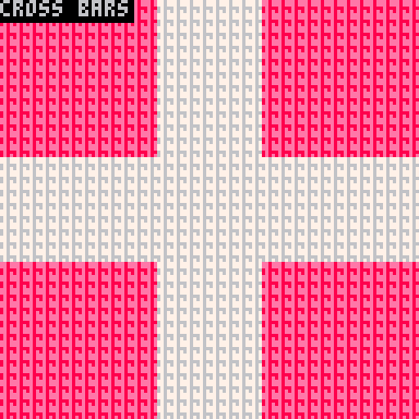 animation of bright colorful blocky quilt pattern