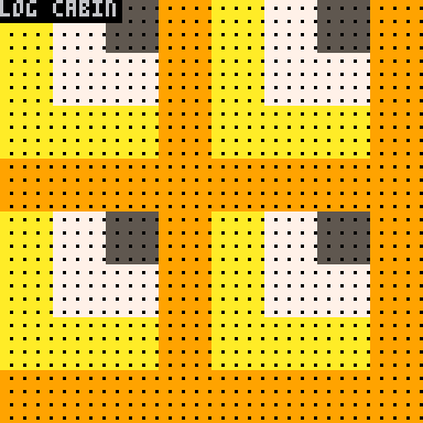 animation of bright colorful blocky quilt pattern