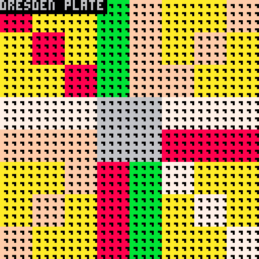 Dresden plate pattern quilt