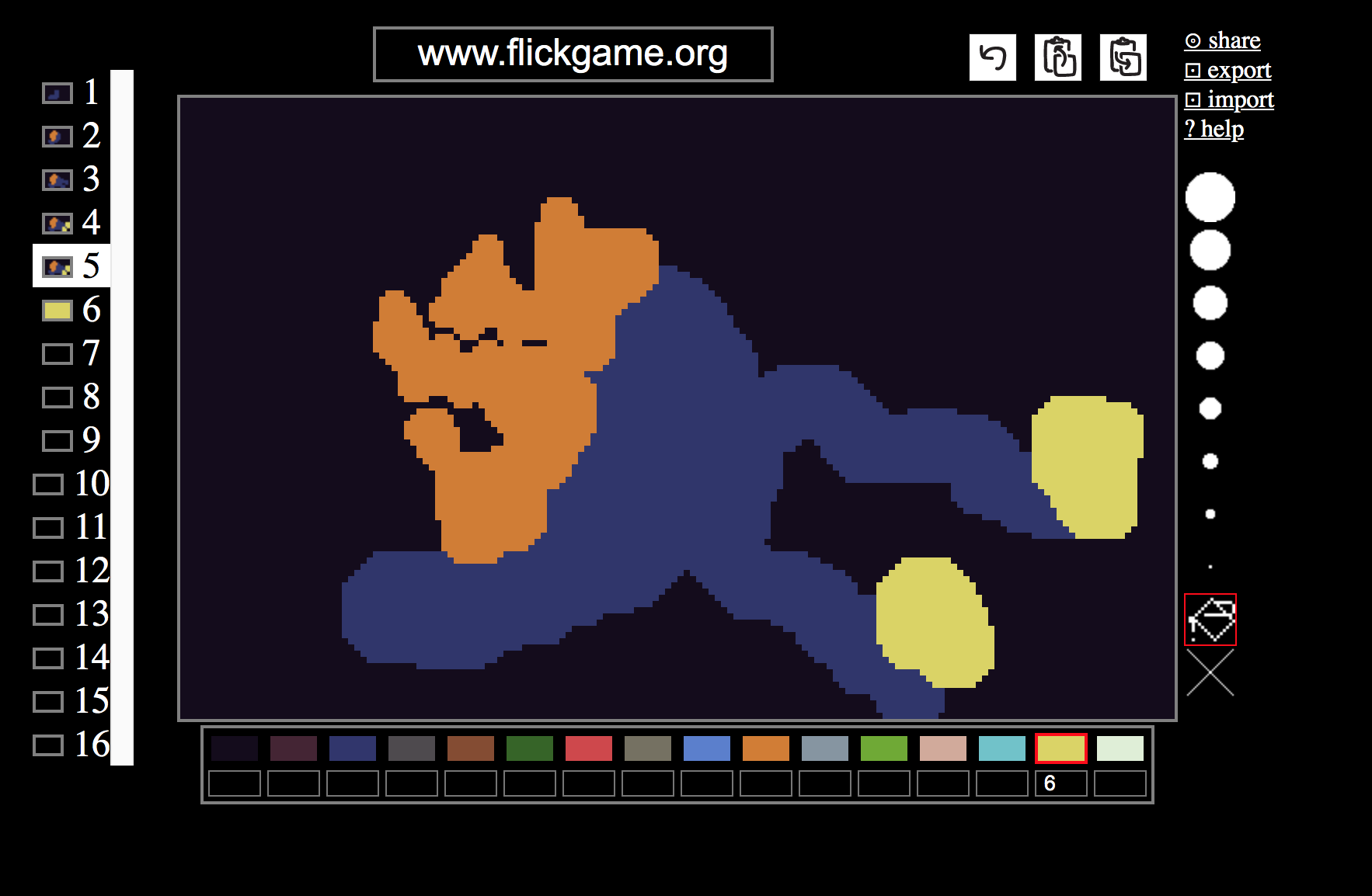 Flickgame screenshot
