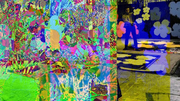 Warhol Flowers, in netart generator