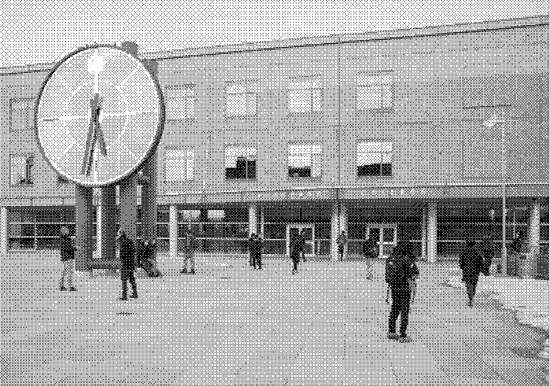 Purchase College clock tower - dithered